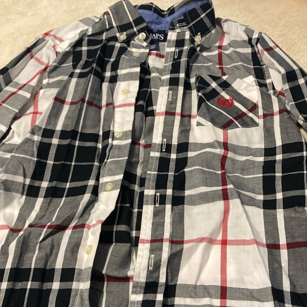 Chaps boys size 7 flannel shirt